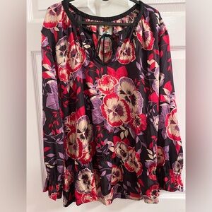 Johnny Was Silk Pansy Tunic